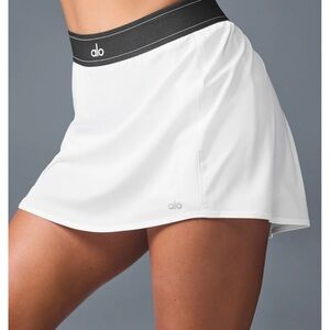 Alo White Match Point Tennis Skirt . White . Size Small